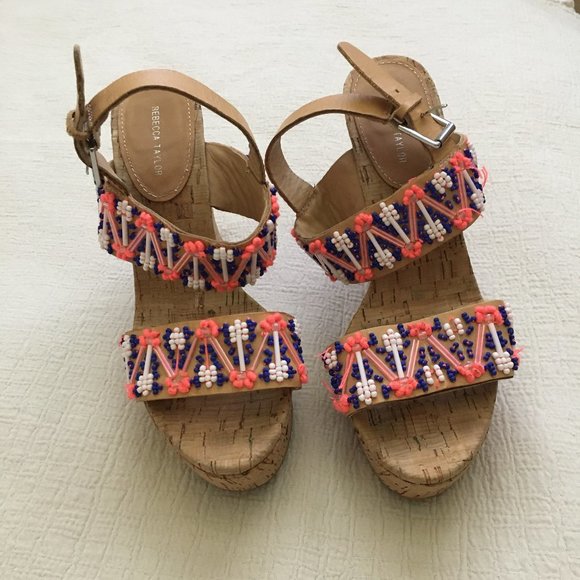 Rebecca Taylor | Isabela Beaded Wedge - Picture 6 of 9